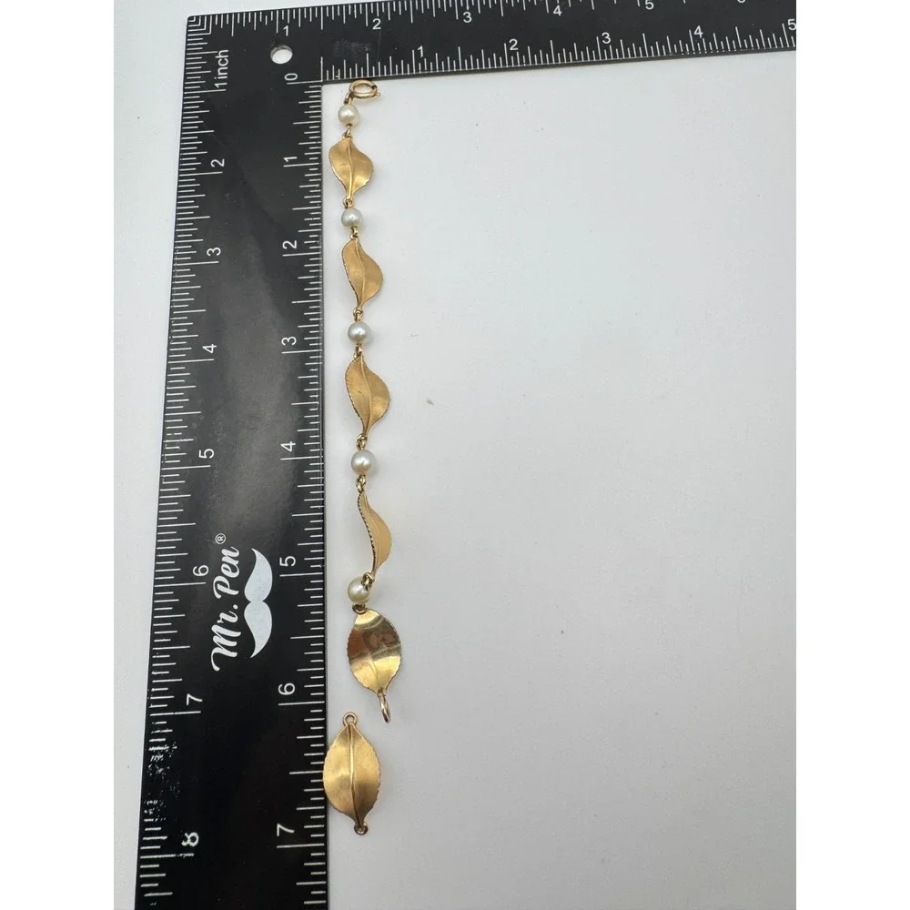 Vintage Krementz Bracelet Leaf